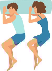 Lateral sleeping position