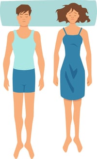 Supine sleeping position
